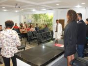 Cena do julgamento simulado de processo Ético
