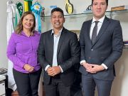 O presidente da Câmara de Vereadores de Mossoró, Genilson Alves, recebeu a presidente e o advogado do CRO-RN