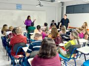 A presidente do CRO-RN com os dentistas servidores de Mossoróa virtual