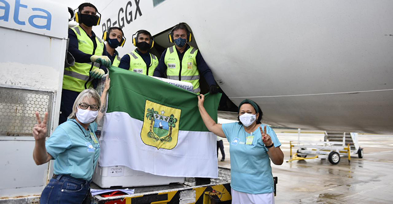 O Governo do Rio Grande do Norte recebeu 138.540 doses de vacinas 