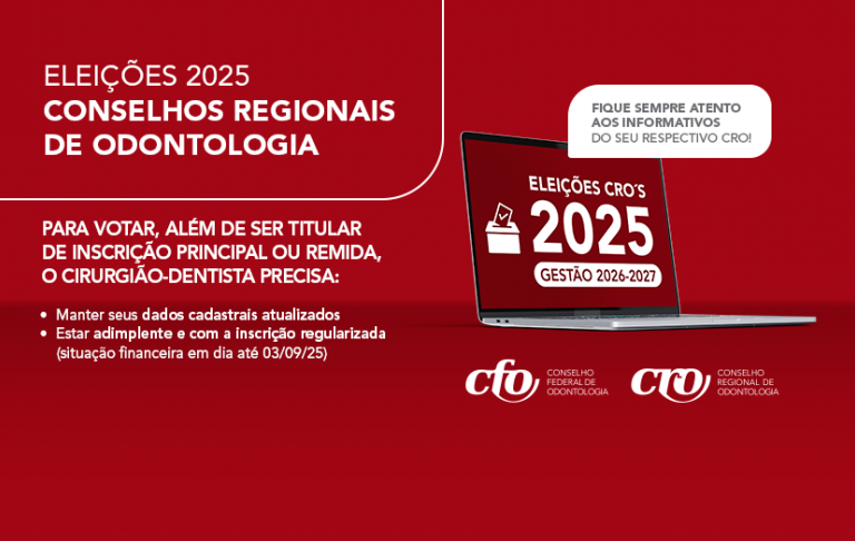 Eleições CROs 2025: entenda as regras para votação no dia 3 de outubro