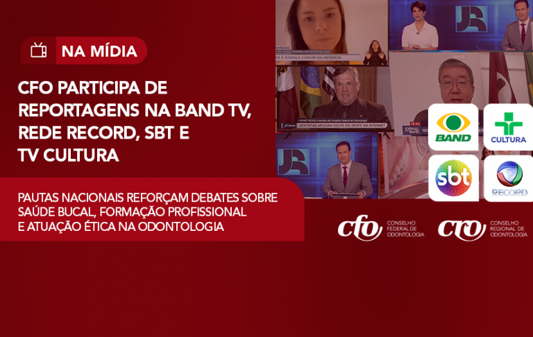 CFO participa de reportagens na Band Tv, Rede Record, SBT e TV Cultura