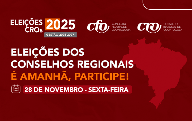 Eleições dos Conselhos Regionais - É amanhã, participe