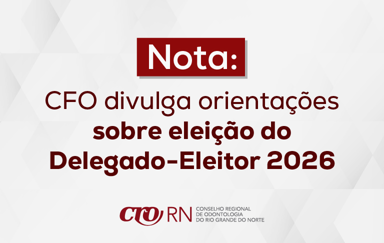 CFO divulga orientações sobre eleição do Delegado-Eleitor 2026