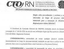 DECISÃO COMISSÃO ELEITORAL CRO/RN nº 001/2025