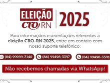 SUPORTE TELEFÔNICO ELEIÇÃO CRO-RN 2025
